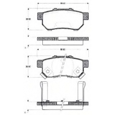 BLF836 QUINTON HAZELL Комплект тормозных колодок, дисковый тормоз