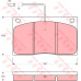 GDB443 TRW Комплект тормозных колодок, дисковый тормоз