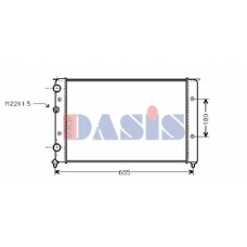 040030N AKS DASIS Радиатор, охлаждение двигателя