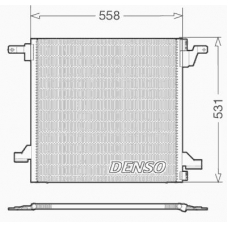 DCN17022 DENSO Конденсатор, кондиционер