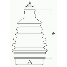 SJK7081.00 OPEN PARTS Комплект пылника, приводной вал