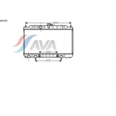 DN2289 AVA Радиатор, охлаждение двигателя