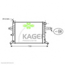 31-0805 KAGER Радиатор, охлаждение двигателя