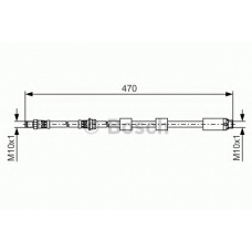 1 987 481 481 BOSCH Тормозной шланг