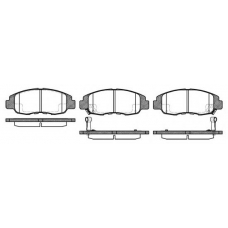 P2243.12 WOKING Комплект тормозных колодок, дисковый тормоз