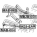 MAB-065 FEBEST Подвеска, рычаг независимой подвески колеса