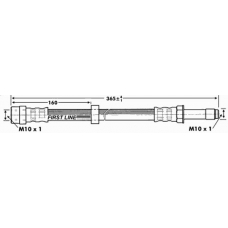 FBH6873 FIRST LINE Тормозной шланг