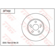 DF7402 TRW Тормозной диск