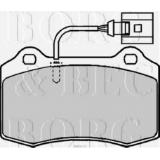 BBP2133 BORG & BECK Комплект тормозных колодок, дисковый тормоз