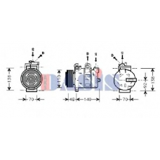850603N AKS DASIS Компрессор, кондиционер