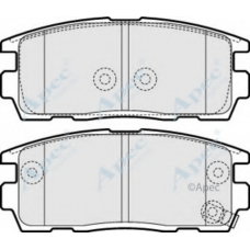 PAD1573 APEC Комплект тормозных колодок, дисковый тормоз