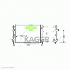 31-2002 KAGER Радиатор, охлаждение двигателя