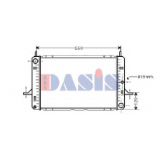 090850N AKS DASIS Радиатор, охлаждение двигателя