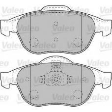 598993 VALEO Комплект тормозных колодок, дисковый тормоз