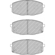 FDB1869 FERODO Комплект тормозных колодок, дисковый тормоз