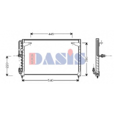 222110N AKS DASIS Конденсатор, кондиционер