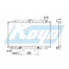 PA020157 KOYO P-tank corrugate-fin ass'y