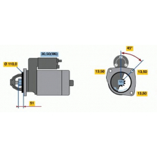 0 001 368 313 BOSCH Стартер