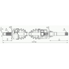 DRS6047.00 OPEN PARTS Приводной вал