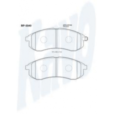BP-5540 KAVO PARTS Комплект тормозных колодок, дисковый тормоз