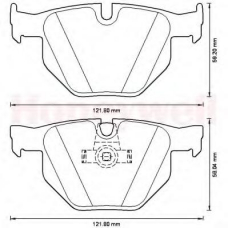 573224B BENDIX Комплект тормозных колодок, дисковый тормоз