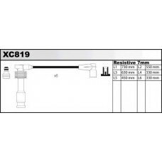 XC819 QUINTON HAZELL Комплект проводов зажигания