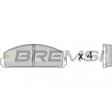 BP2123 BREMSI Комплект тормозных колодок, дисковый тормоз