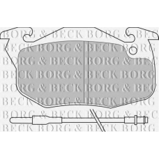 BBP1425 BORG & BECK Комплект тормозных колодок, дисковый тормоз