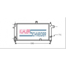 0602401 KUHLER SCHNEIDER Радиатор, охлаждение двигател