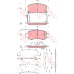 GDB3376 TRW Комплект тормозных колодок, дисковый тормоз