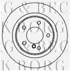 BBD4677 BORG & BECK Тормозной диск