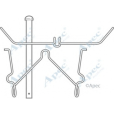 KIT281 APEC Комплектующие, тормозные колодки