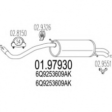 01.97930 MTS Глушитель выхлопных газов конечный