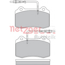 1170399 METZGER Комплект тормозных колодок, дисковый тормоз