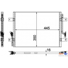 8FC 351 309-311 HELLA Конденсатор, кондиционер