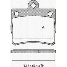 8110 23016 TRIDON Brake pads - rear