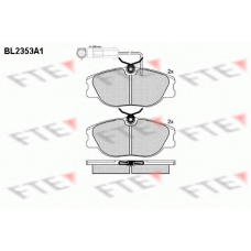 BL2353A1 FTE Комплект тормозных колодок, дисковый тормоз