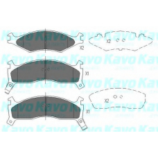 KBP-4008 KAVO PARTS Комплект тормозных колодок, дисковый тормоз