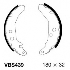 VBS439 MOTAQUIP Комплект тормозных колодок