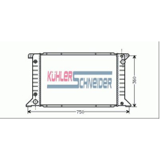 3603501 KUHLER SCHNEIDER Радиатор, охлаждение двигател