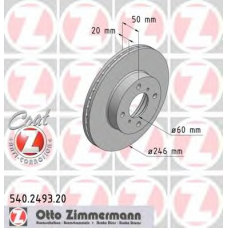 540.2493.20 ZIMMERMANN Тормозной диск