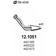 12.1051 ASSO Труба выхлопного газа