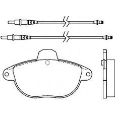 T9068 PAGID Комплект тормозных колодок, дисковый тормоз