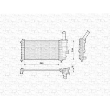 350213173000 MAGNETI MARELLI Радиатор, охлаждение двигателя