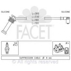 4.9625 FACET Комплект проводов зажигания