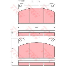 GDB5074 TRW Комплект тормозных колодок, дисковый тормоз