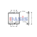 060027N AKS DASIS Радиатор, охлаждение двигателя