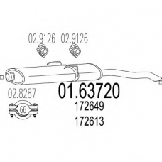01.63720 MTS Глушитель выхлопных газов конечный