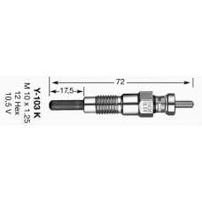 6325 NGK Свеча накаливания