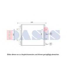 372014N AKS DASIS Конденсатор, кондиционер